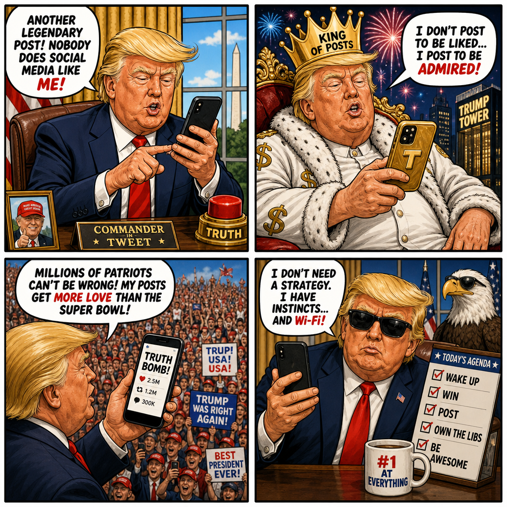 Satirical editorial cartoon