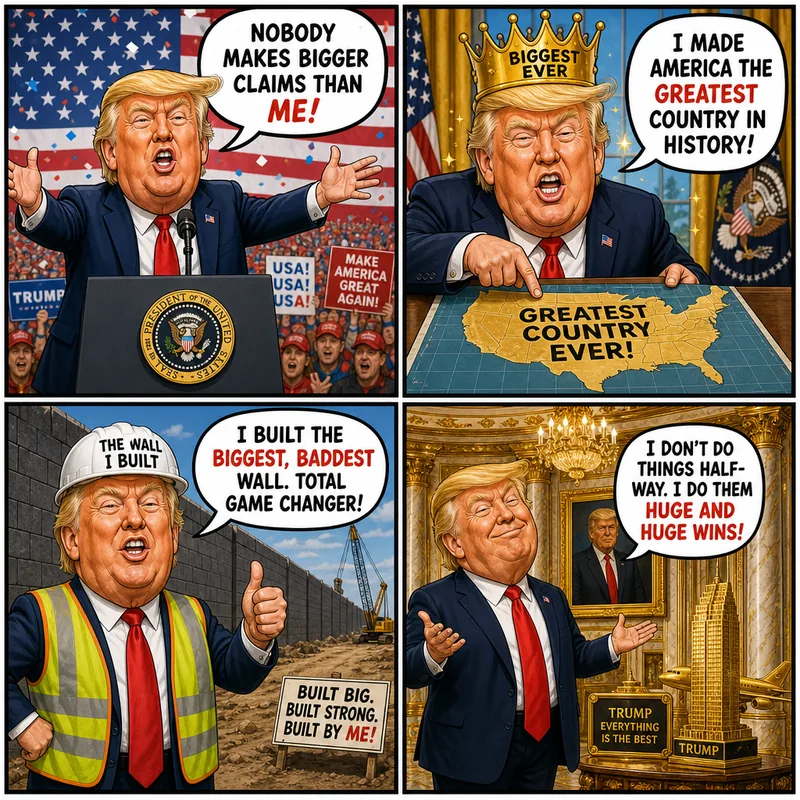 Satirical editorial cartoon