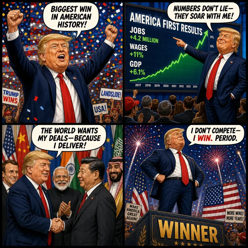 Satirical editorial cartoon