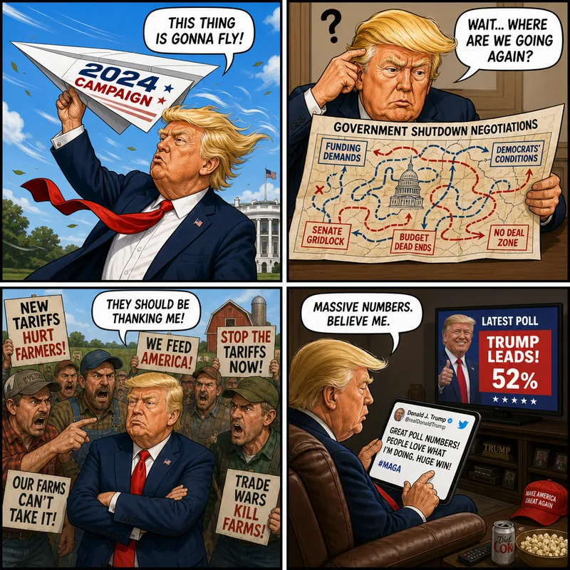 Satirical editorial cartoon