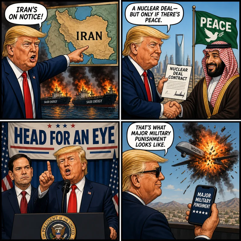 Satirical editorial cartoon