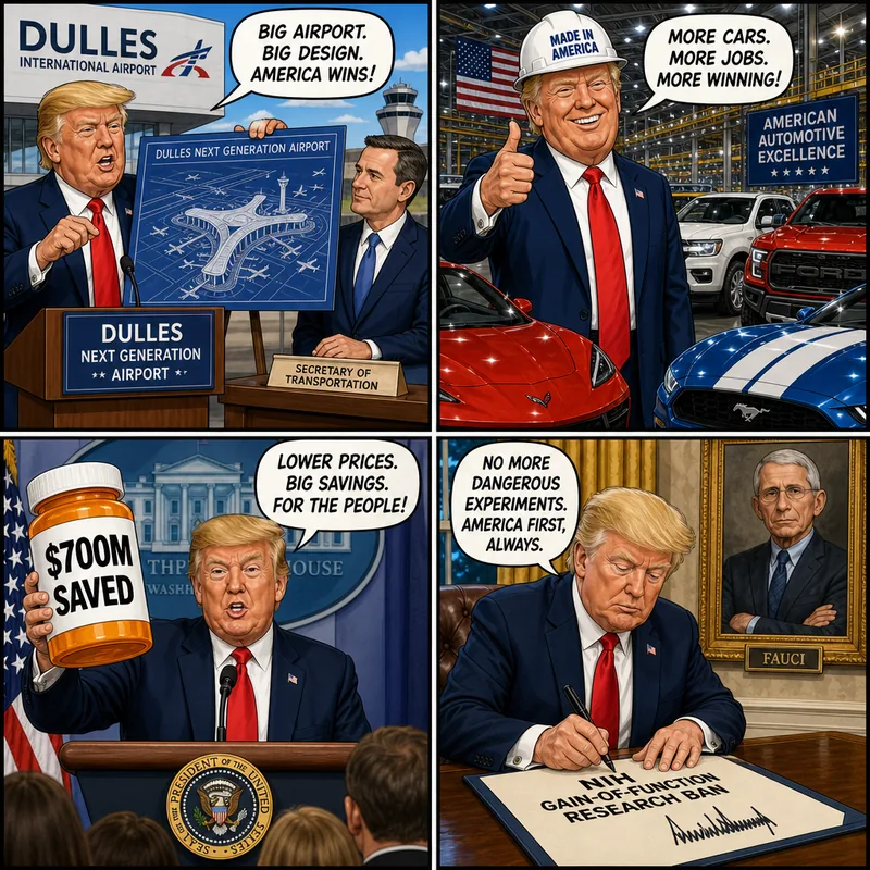 Satirical editorial cartoon