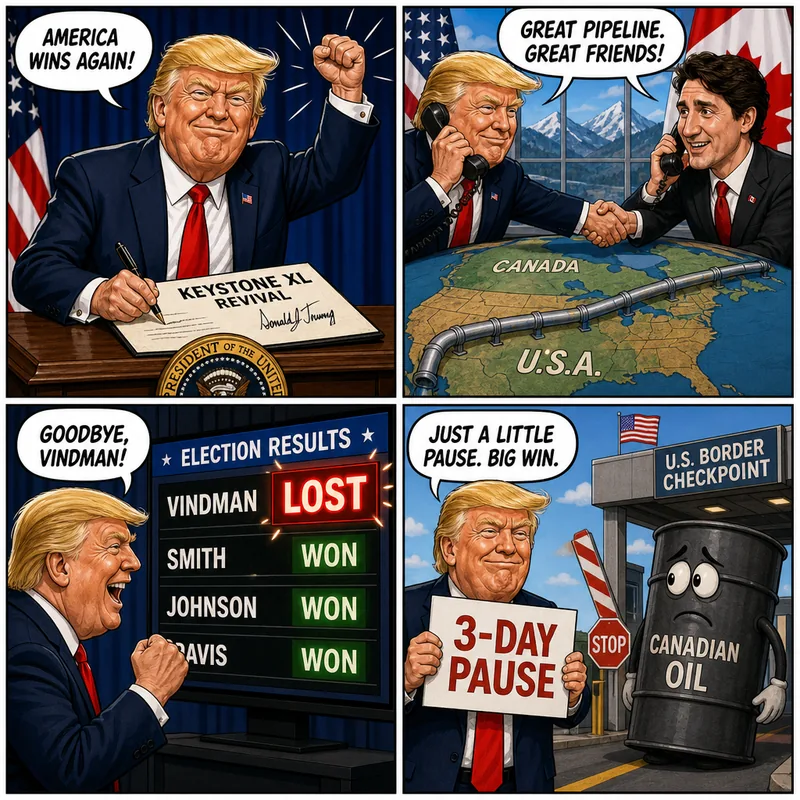 Satirical editorial cartoon