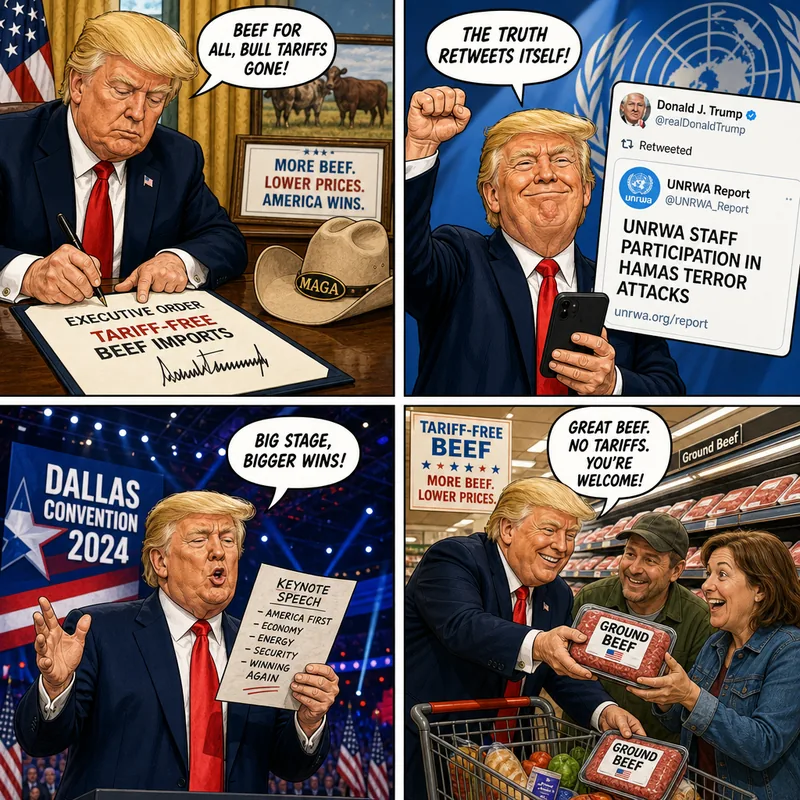 Satirical editorial cartoon