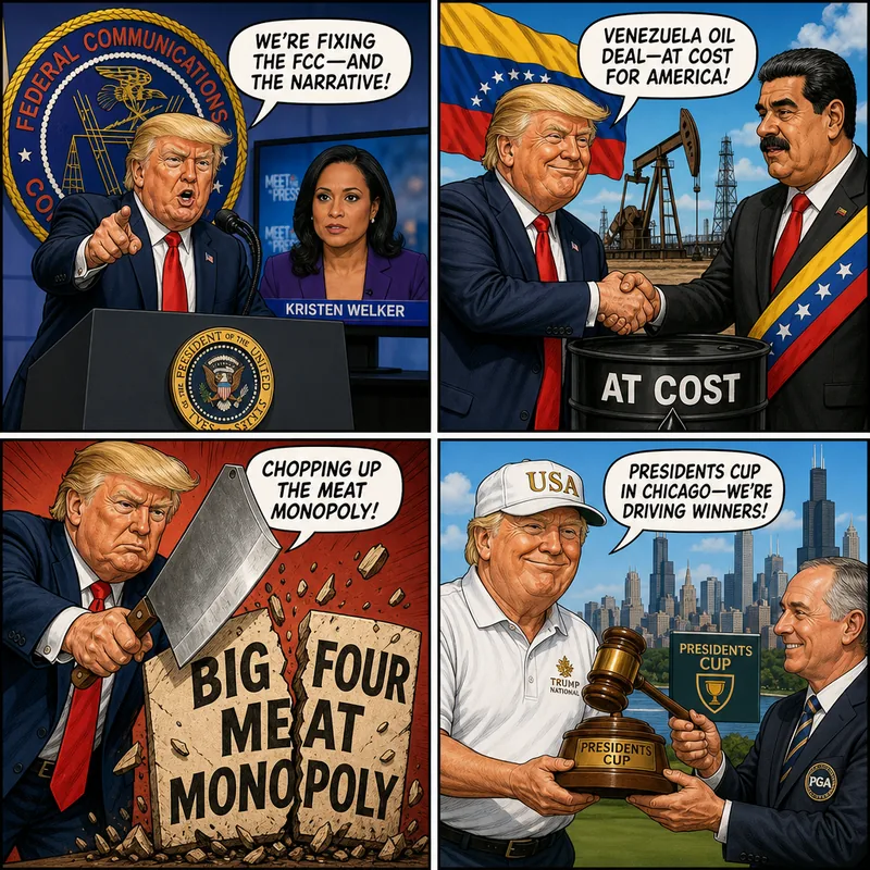 Satirical editorial cartoon