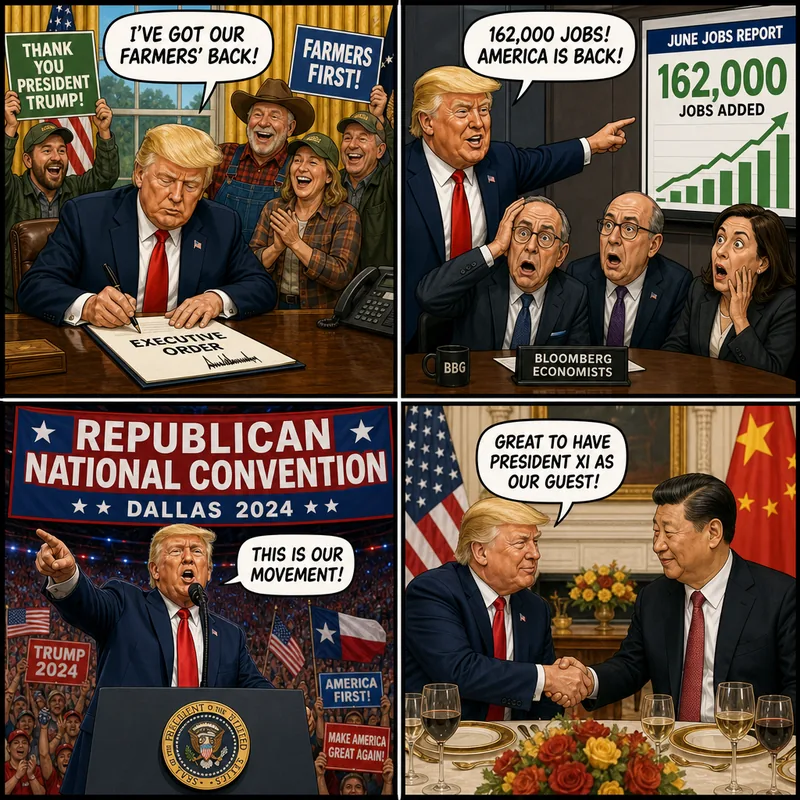 Satirical editorial cartoon