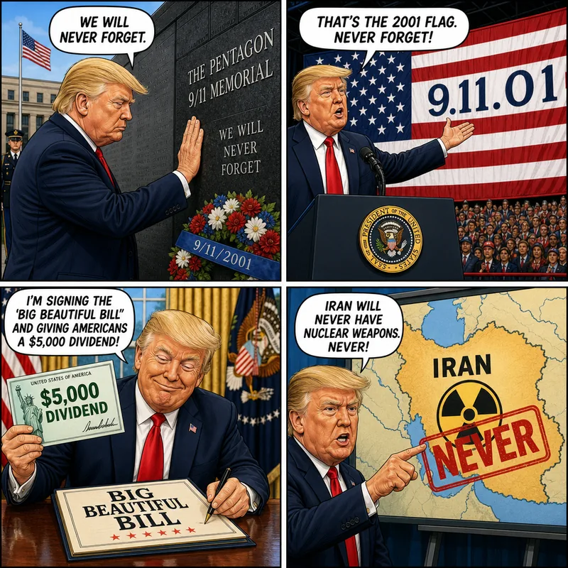 Satirical editorial cartoon