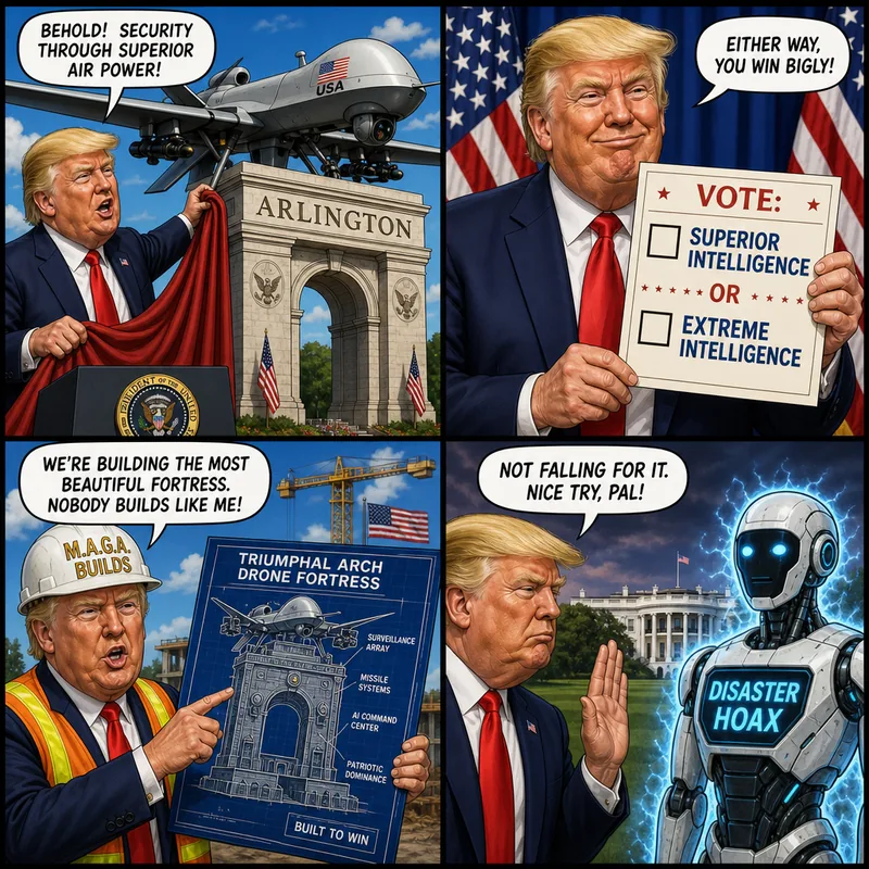 Satirical editorial cartoon