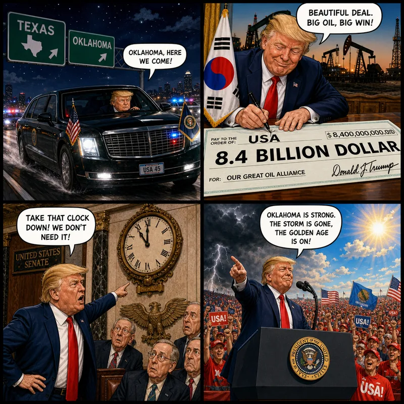 Satirical editorial cartoon