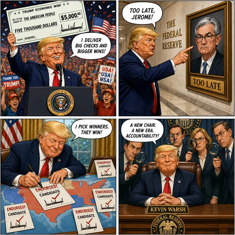 Satirical editorial cartoon