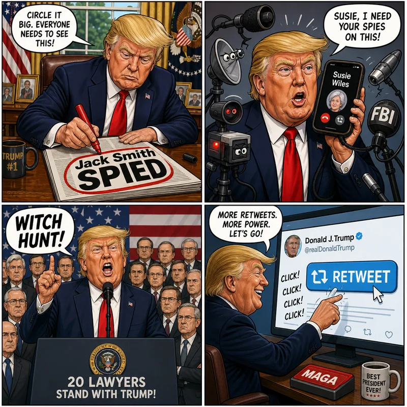 Satirical editorial cartoon